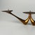 Metal Vintage Three-Light Brass Candelabra by Klaus Ullrich, Germany, 1950s For Sale - Image 7 of 10