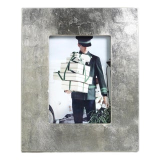 Silver Leaf Photo Frame, 5" x 7" For Sale