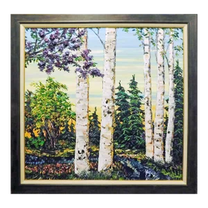 Maya Eventov "Spring's Creations" Original Acrylic Flowers Hand Signed 050213-04