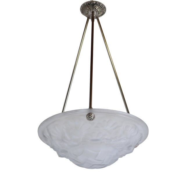 Art Deco Pendant Light by David Gueron Degue, 1930 For Sale