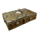 Antique Handmade & Hand-Tooled Metal Box From the Tuareg People of Mali For Sale