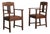 Amsterdam School Art Deco Armchairs, Netherlands, 1930s, Set of 2 For Sale
