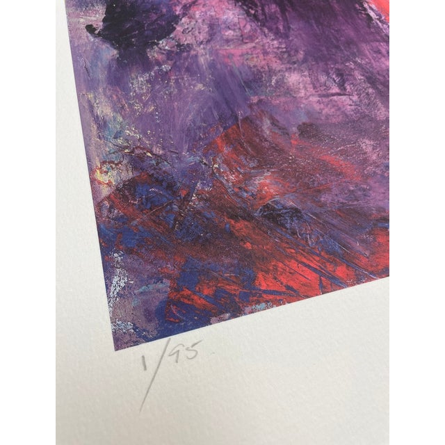 Contemporary 2004, Untitled (Storefronts), Abstract Cityscape, Iris Giclee on Somerset Textured Fine Art Paper, Artist Randy Moberg For Sale - Image 3 of 5