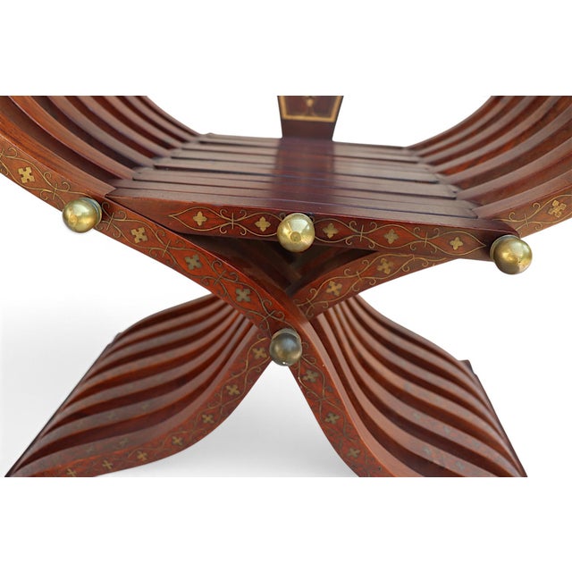 Vintage Savonarola Cedar Chair, 1950s For Sale - Image 17 of 18
