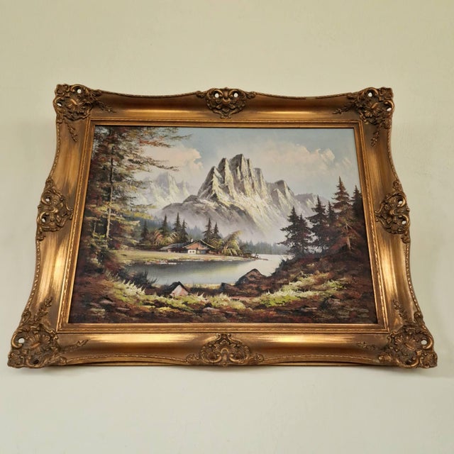 The Alps, 1980s, Oil on Canvas, Framed For Sale - Image 4 of 9