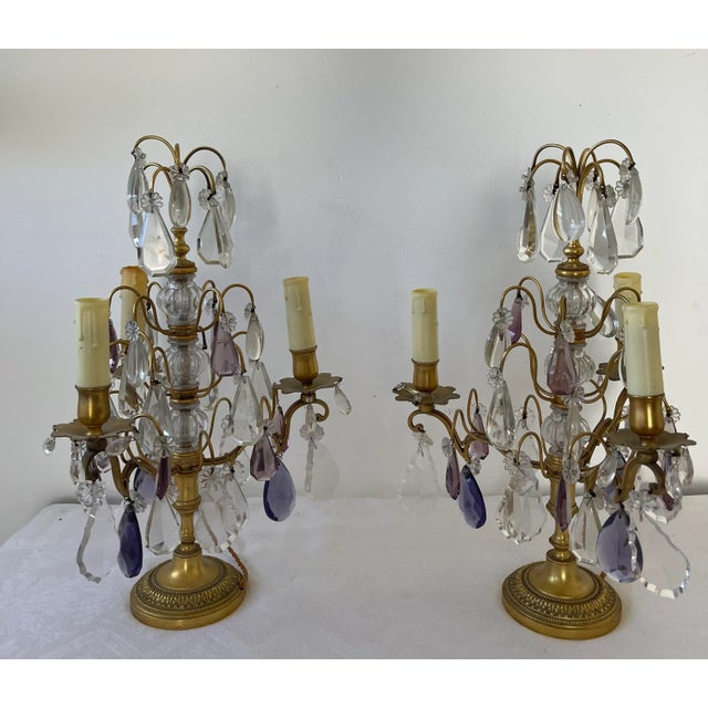 Metal 1920s French Girandole in Bronze With Tassel - a Pair For Sale - Image 7 of 7