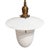 Early 20th Century American Milk Glass Pendant Light Fixture For Sale - Image 10 of 12