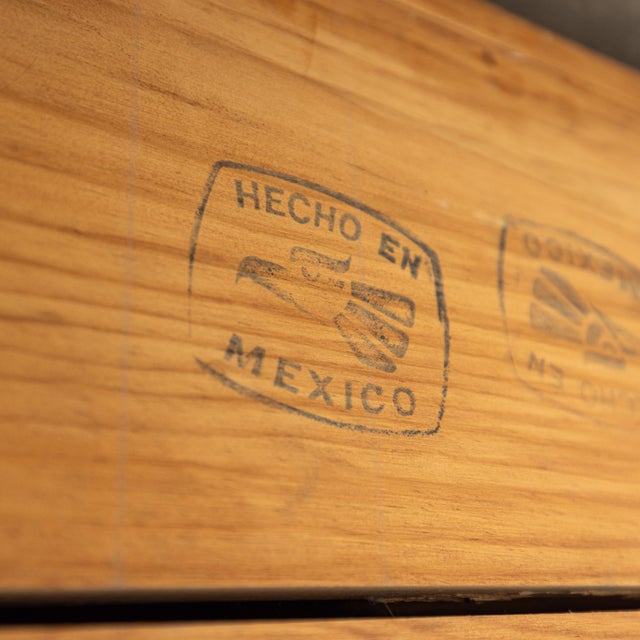 Vintage Rustic Modern Solid Pine Handcrafted Six-Drawer Dresser With Natural Patina For Sale - Image 13 of 18