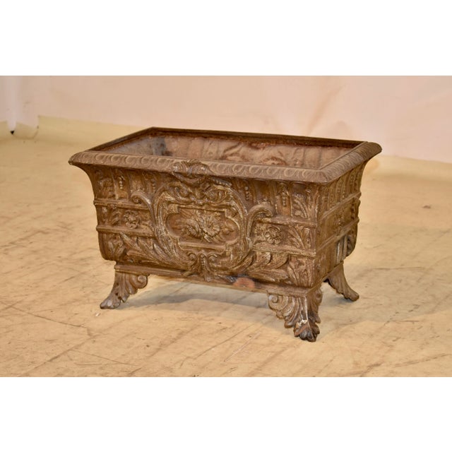 Late 19th Century 19th Century Large French Cast Iron Jardiniere For Sale - Image 5 of 7