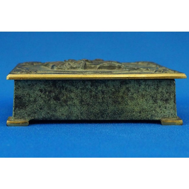 Vintage Danish Bronze Cigarette Box by Aedel Malm, 1920s For Sale - Image 10 of 18