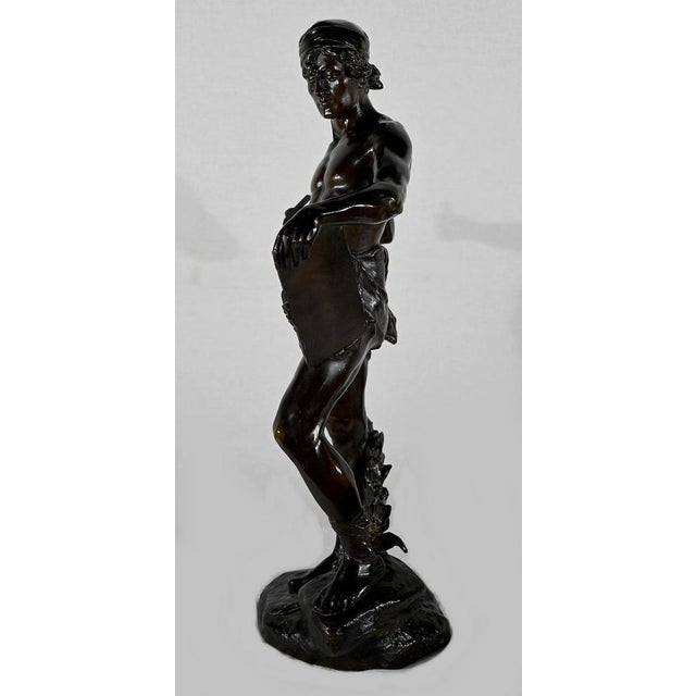 E. Drouot, Allégorie de la Poésie, 1900, Bronze For Sale - Image 16 of 18
