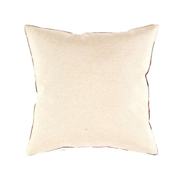 Contemporary Contemporary Bohemian Multi Colors Velvet Ikat Pillow For Sale - Image 3 of 5