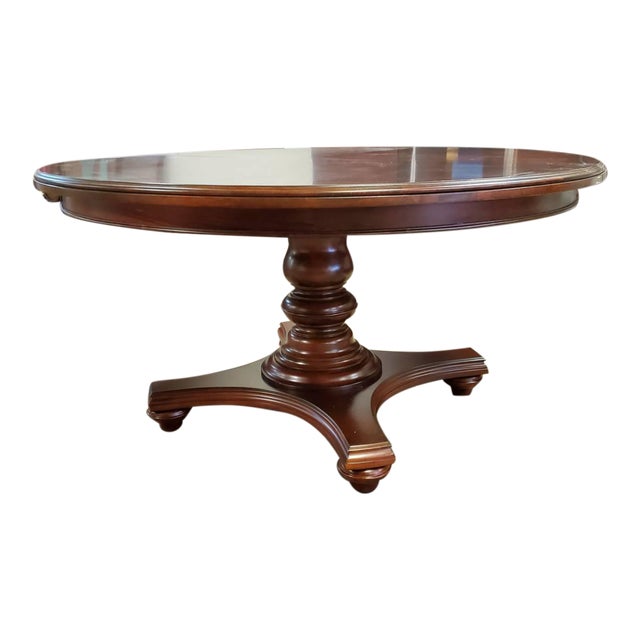 Thomasville Furniture Fredericksburg Whiskey Mahogany Round Dining