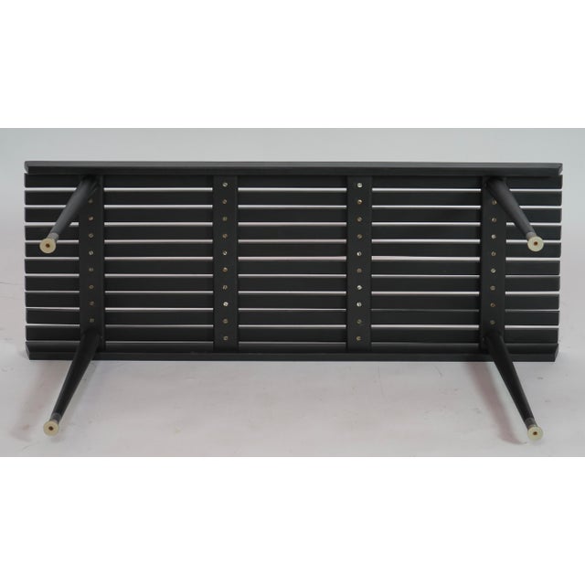 1960s 1960s Mid Century Modern Walnut Slatted Table/Bench in the Style of George Nelson For Sale - Image 5 of 9