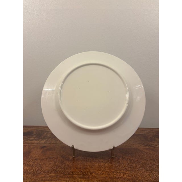 2000 - 2009 Mark Sabin Signed Folk Art Angel Hand-Painted Ceramic Plate For Sale - Image 5 of 6