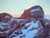 Early 21st Century Sudden Drop in Temperature by Judd Mercer | Oil On Panel Rocky landscape with snow and sunset light. For Sale - Image 5 of 5