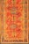 Red and Light Blue Wide Antique Turkish Oushak Gallery Runner For Sale - Image 4 of 18
