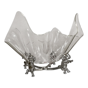 1980s Elephant Stand Acrylic Bowl