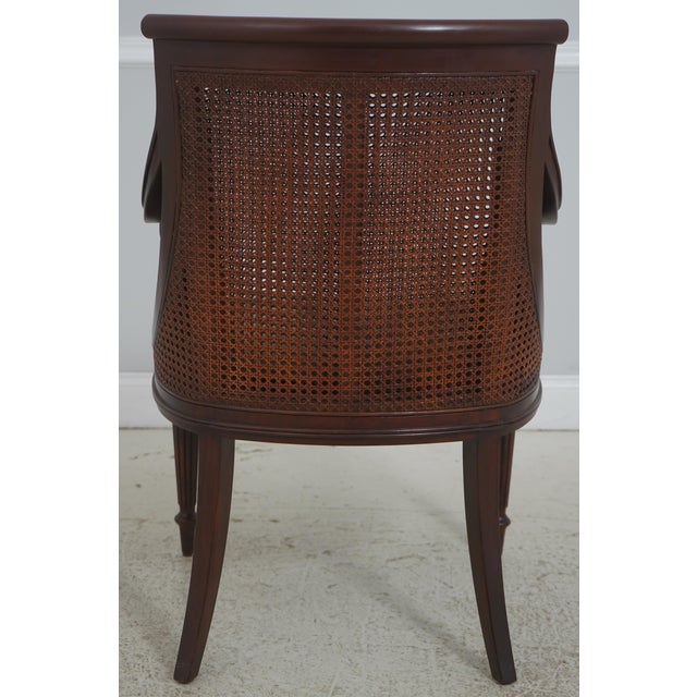 Theodore Alexander Theodore Alexander Regency Style Double Cane Back Leather Seat Chair For Sale - Image 4 of 18