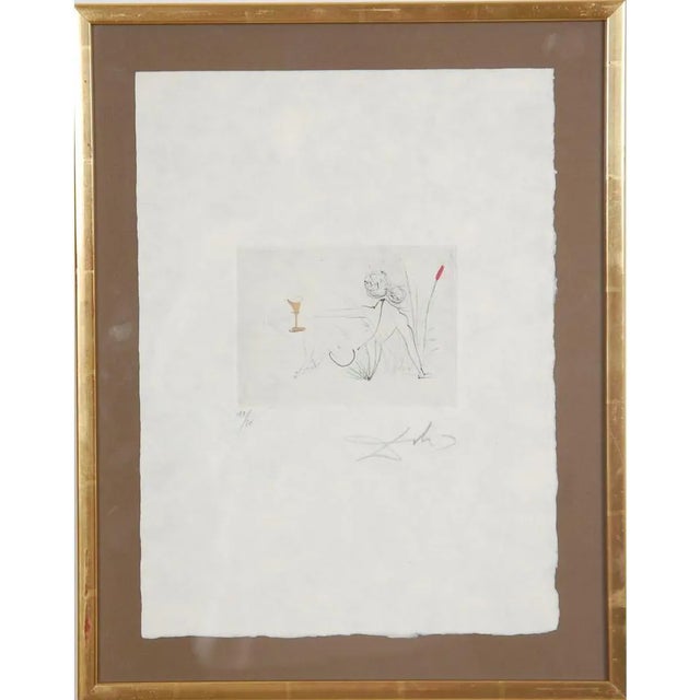 Salvador Dali, Petit nüs Ronsard, 20th Century, Etching For Sale