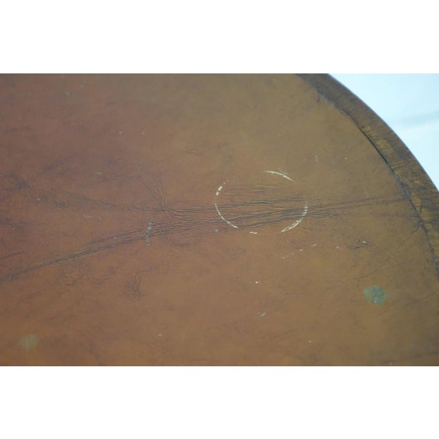 Mid 20th Century Wood Round Table With Drawers For Sale - Image 6 of 10