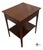 Henkel Harris Vintage Craftique Chippendale Style Solid Mahogany Nightstand / Side Table For Sale - Image 4 of 11