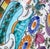 Violet Antique Hand-Painted Polychrome Faience Wall Plate With Birds and Floral Motifs For Sale - Image 8 of 11