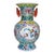 Famille Rose Bird & Floral Two-Handled Porcelain Vase, Chinoiserie Decor Vessel For Sale