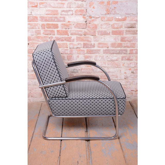 Metal Bauhaus Chairs in Beech and Chrome, Germany, 1930s, Set of 2 For Sale - Image 7 of 18