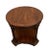 Traditional Vintage Round Side Table With Bottom Shelf Double Column Legs Solid Oak For Sale - Image 3 of 12