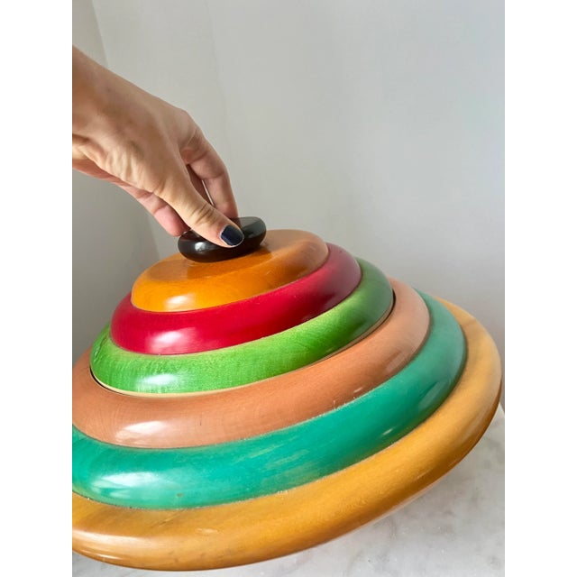 Vintage Wooden Centerpiece Box by Pietro Manzoni, Italy, 1970s For Sale - Image 11 of 12