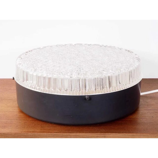 Mid-Century Modern Clear Glass Ceiling or Wall Lamp from Staff Leuchten, 1960s For Sale - Image 3 of 11