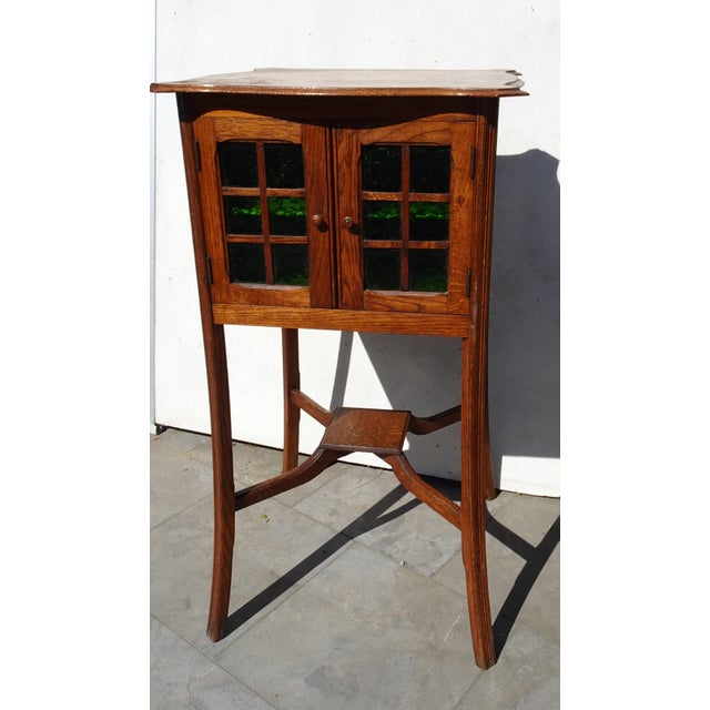 Art Nouveau Arts and Crafts Display Cabinet, 1890s For Sale - Image 4 of 18
