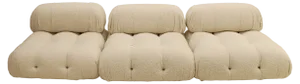 White Blucked Fabricular Camaleonda Sofa Sections by Mario Bellini for B&b Italia, 1972, Set of 3