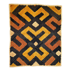Vintage Kuba Grass Tribal Raffia Textile / Fabric