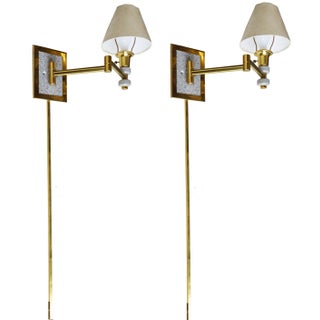 1970s Articulated Swing Wall Sconces - A Pair For Sale