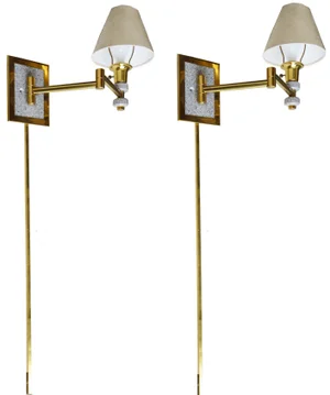 1970s Articulated Swing Wall Sconces - A Pair
