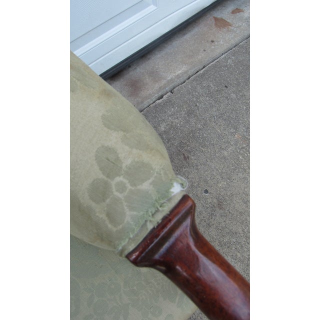 1980s Hickory Chair Designer Club Mahogany Chair For Sale - Image 6 of 9