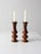 Wood Vintage Wooden Candleholders a Pair For Sale - Image 7 of 10