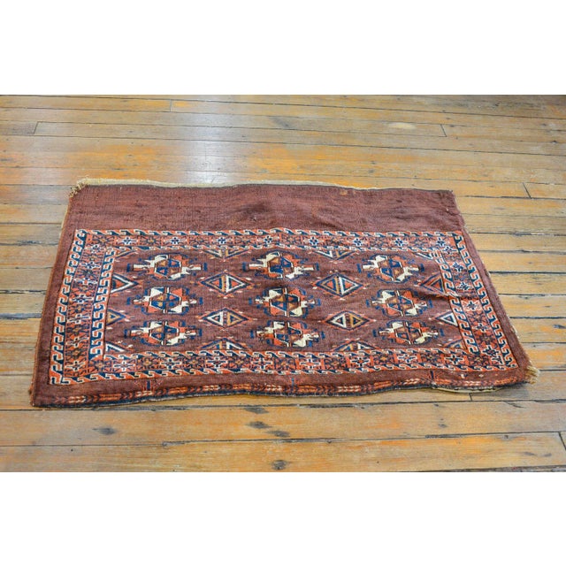 Brown Late 19th Century Yamout Rug For Sale - Image 8 of 9