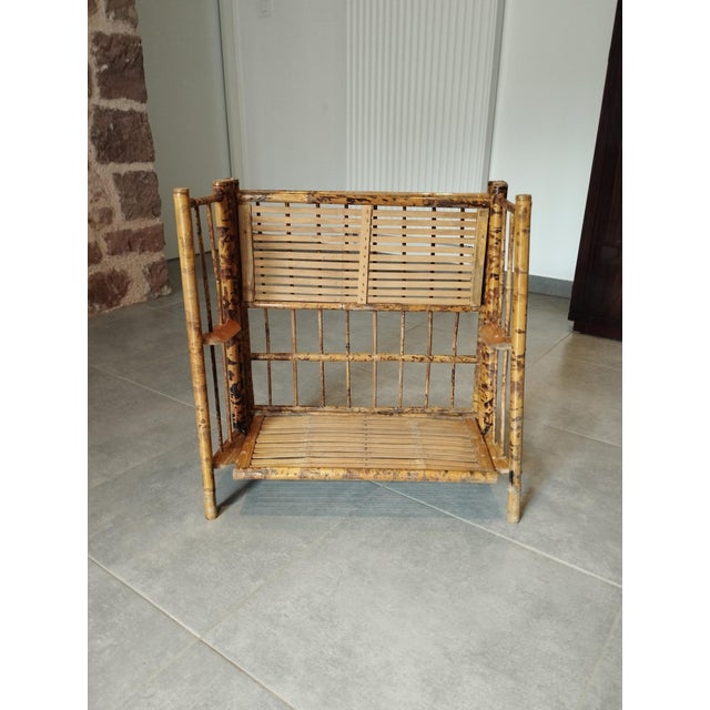 Folding Shelf in Bamboo and Wicker, 1800s For Sale - Image 15 of 18