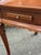 1980s Vintage Ethan Allen Georgian Court Solid Cherry Tea Table For Sale - Image 5 of 11