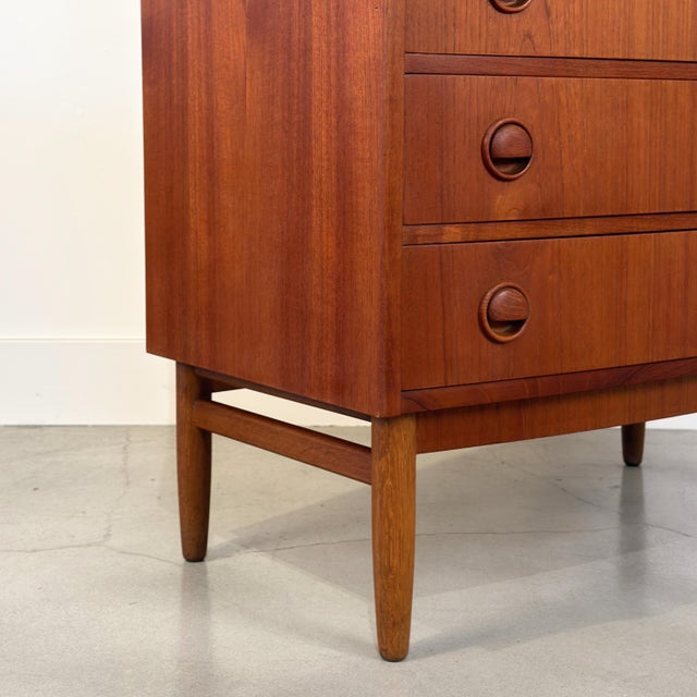 Vintage Danish Teak 6-Drawer Dresser For Sale In Seattle - Image 6 of 6