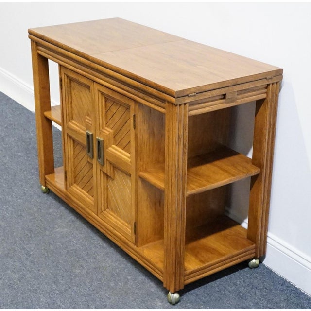 THOMASVILLE FURNITURE Sundance Collection Contemporary Mediterranean 84" Flip-Top Server Buffet 42821-510 31" High Leaves...