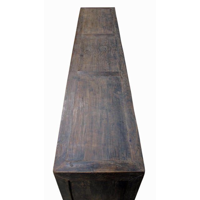 Brown Vintage Distressed Reclaimed Wood Sideboard Cabinet 26 For Sale - Image 8 of 11
