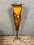 Art Nouveau Floor Lamp in Wrought Iron and Pâte de Verre with Tulips, 1970s For Sale - Image 3 of 5