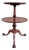 Vintage Mahogany Two Tier Round Dumbwaiter Table – 1940s Regency Style Claw Foot For Sale