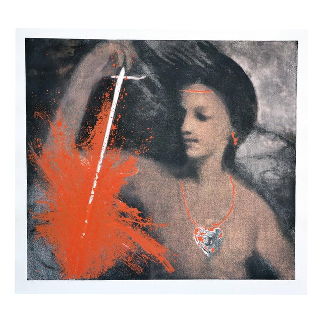 Omar Galliani, Fendente, 1986, Aquatint For Sale