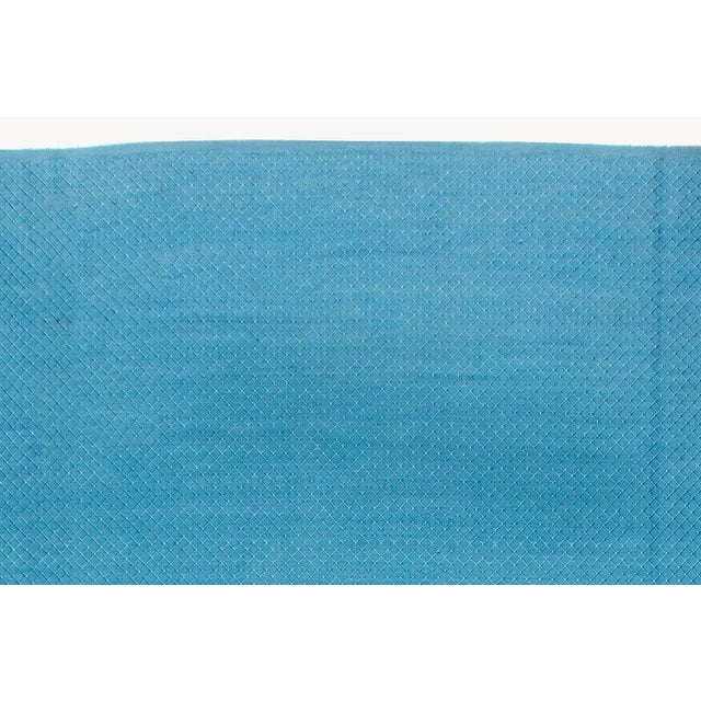 Early 21st Century High-Quality Contemporary Blue Flat-Weave Rug by Doris Leslie Blau For Sale - Image 5 of 7