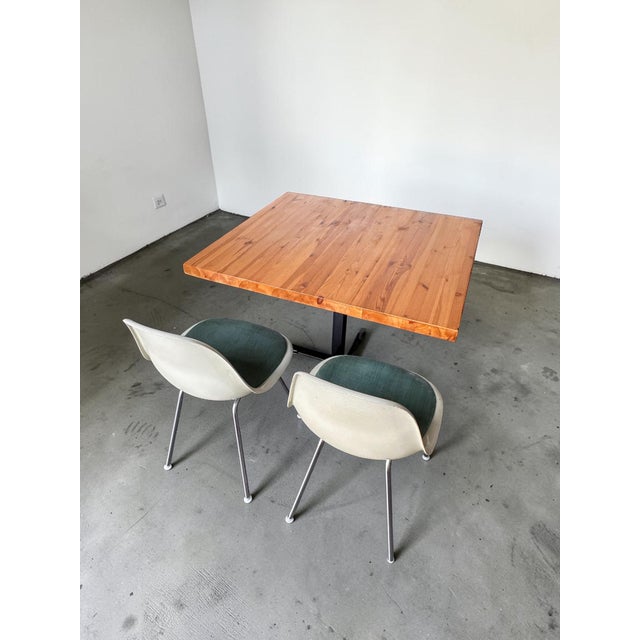 Mid-Century Modern Dining Table attributed to Charlotte Perriand for Les Arcs, France, 1960s For Sale - Image 3 of 15